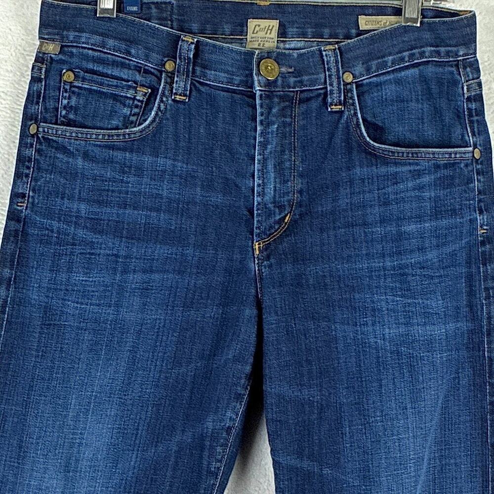 Citizens of Humanity Evans Jeans Mens 31 Whiskered Faded Preppy Stretch USA